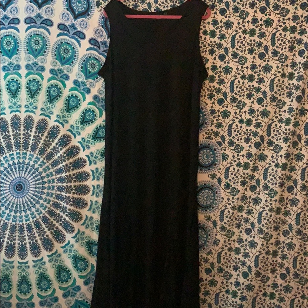 Black maxi dress